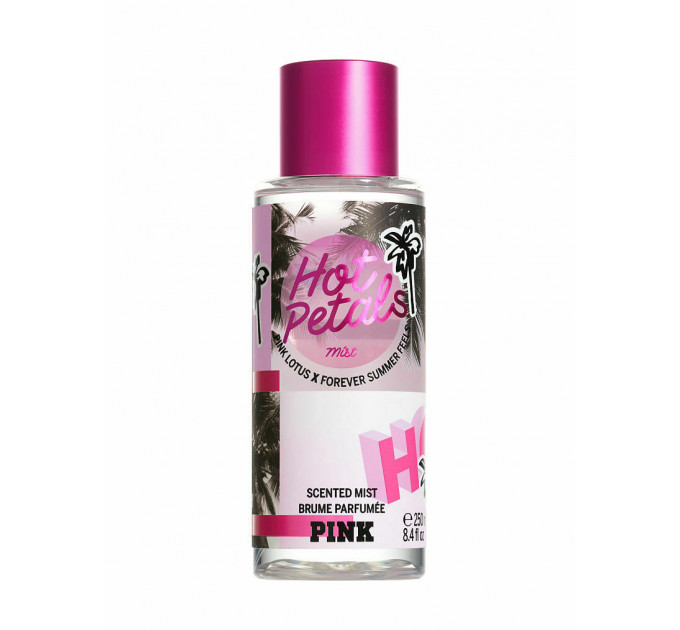 Victoria's Secret Pink Hot Petals Fragrance Body Mist (250 ml)  Парфюмированный спрей для тела